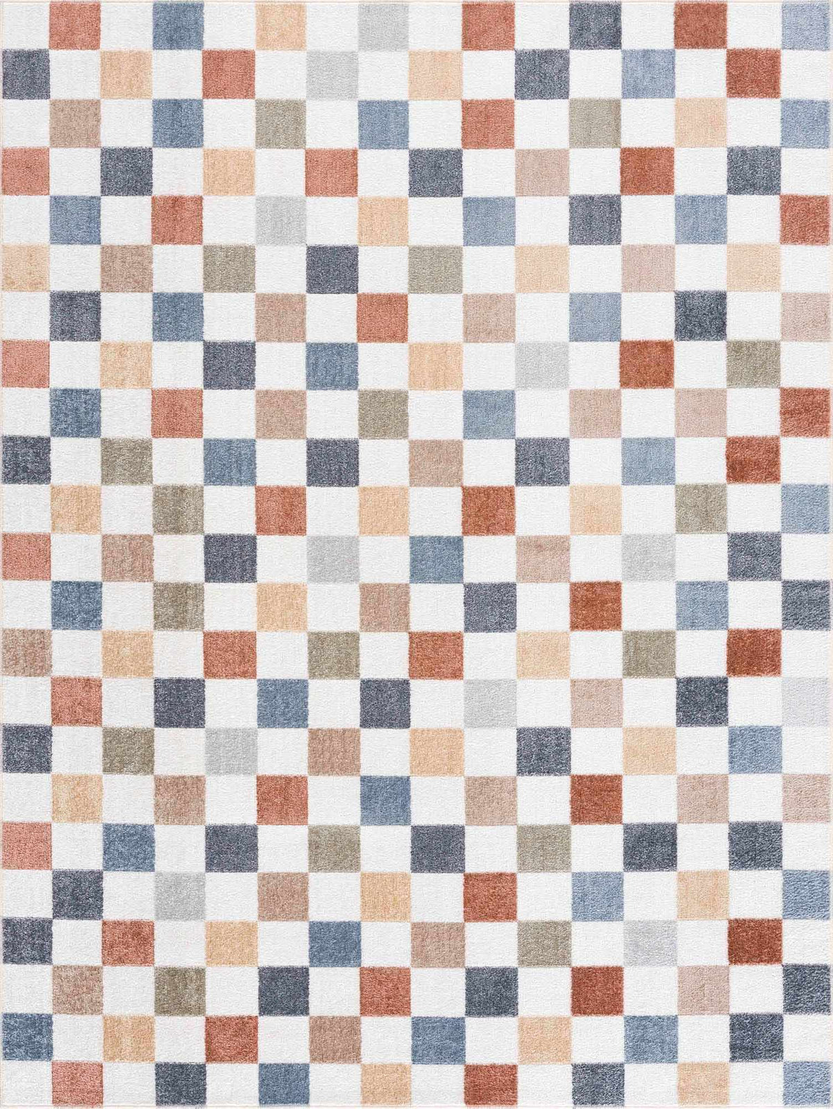 Alie Colorful Checkered Washable Rug multicolor checkered pattern Boutique Rugs on Tampa Home & Garden Store