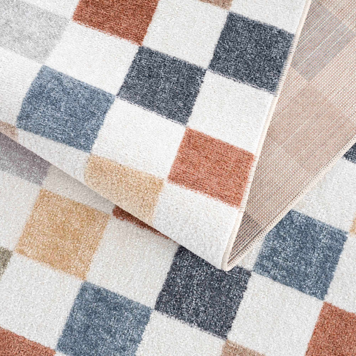 Alie Colorful Checkered Washable Rug by Boutique Rugs on Tampa Home & Garden Store