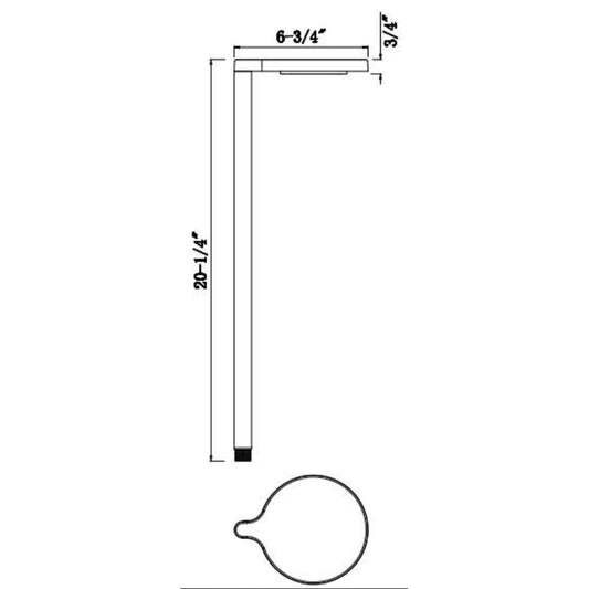 LP001 12V 4W LED Shallow Shade Mid Century Circle Top Bollard Path Light - Tampa soil911.com