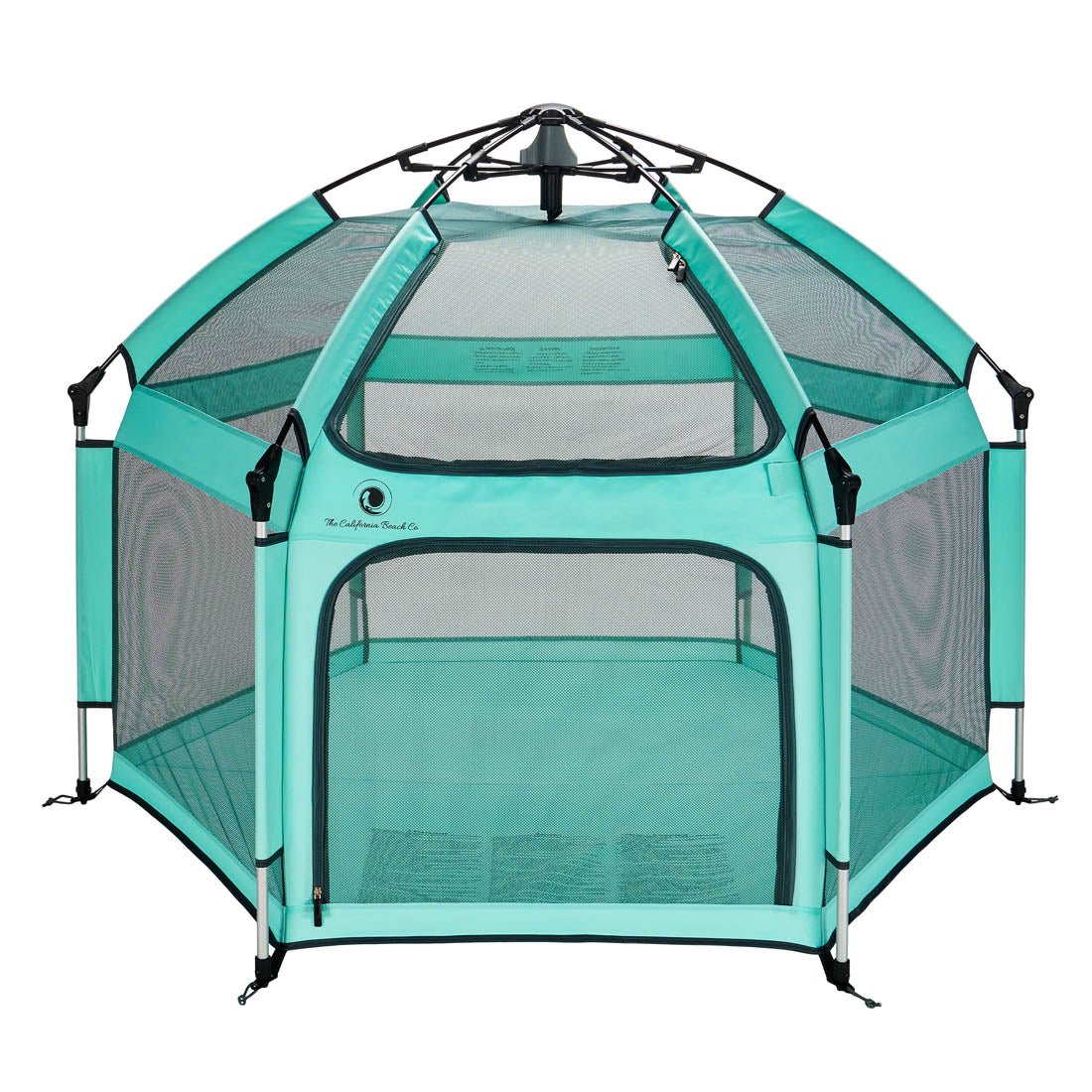 Pop 'N Go Playpen turquoise play yard with mesh panels by The California Beach Company LLC on Tampa Home & Garden Store
