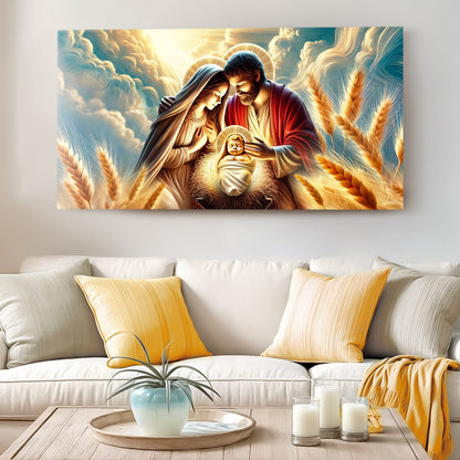 3D Faith Wall Art V canvas by Tailored Canvases, nativity scene with Mary, Joseph and baby on Tampa Home & Garden Store