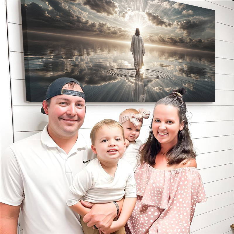 Walking on Water Faith Wall Art III canvas by Tailored Canvases, crafting canvas print on Tampa Home & Garden Store