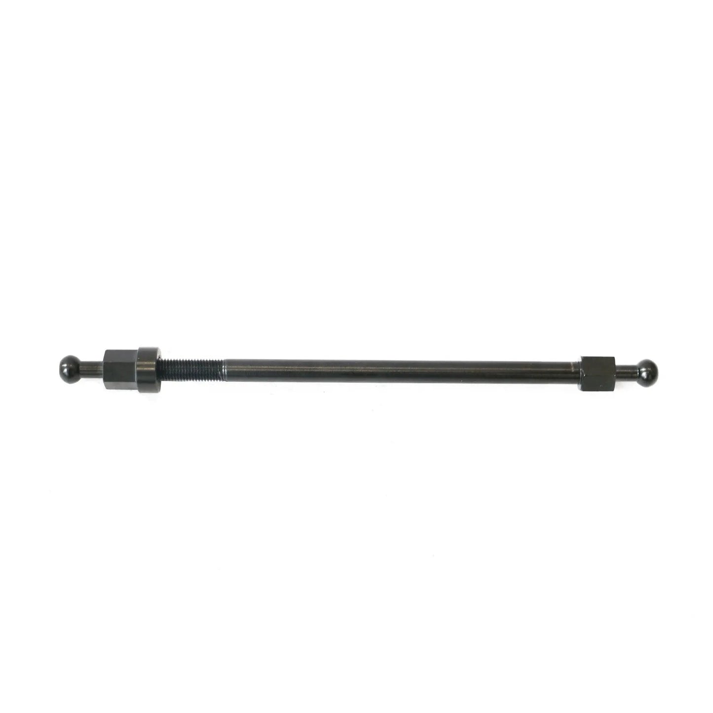 EUNORAU M12 Thru Axle Trailer Hitch Adapter, black metal rod with hex nut adapters at ends on Tampa Home & Garden Store
