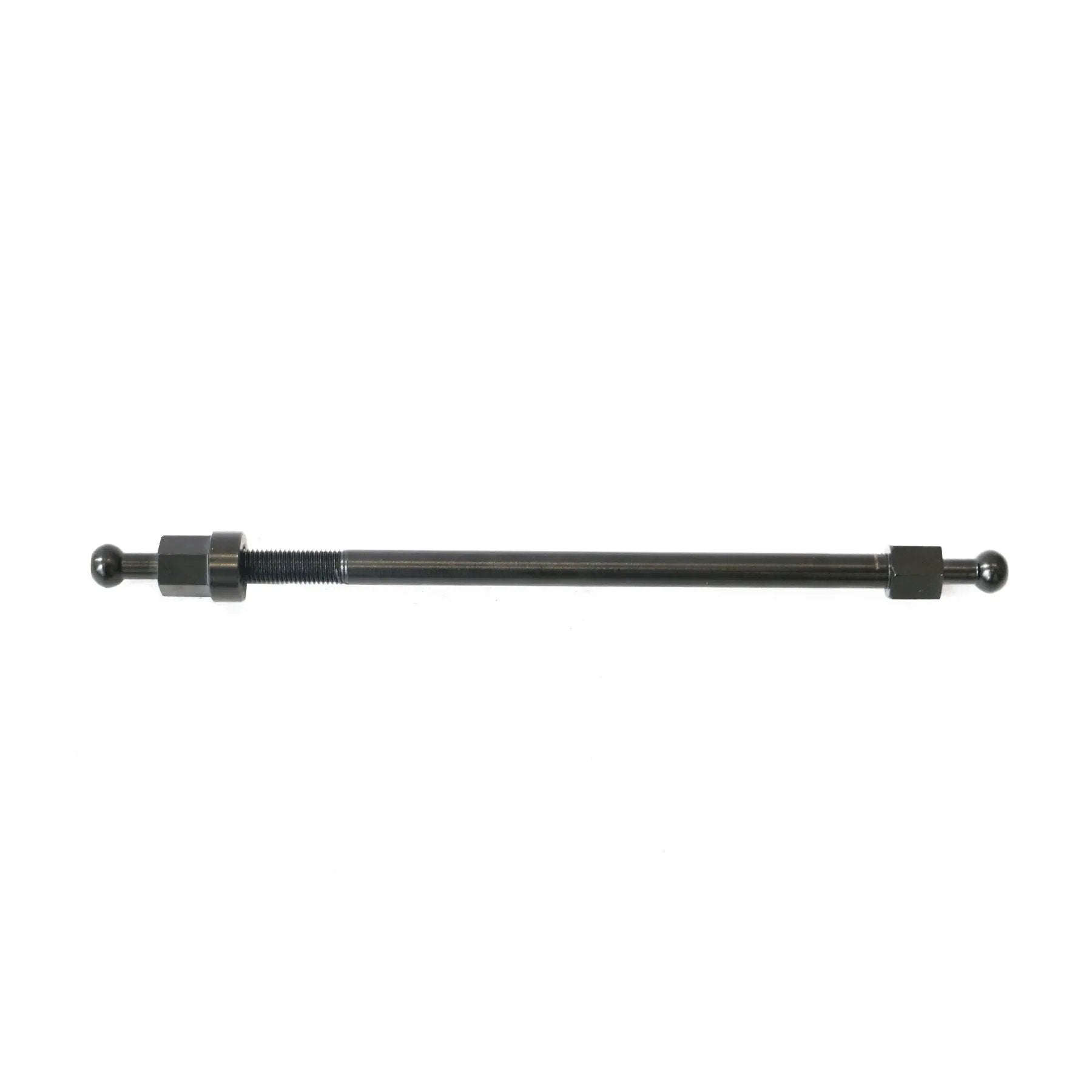 EUNORAU M12 Thru Axle Trailer Hitch Adapter, black metal rod with hex nut adapters at ends on Tampa Home & Garden Store