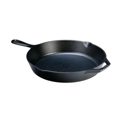 Sartén de hierro fundido de 12 pulgadas con pico vertedor - Hecho en EE. UU.