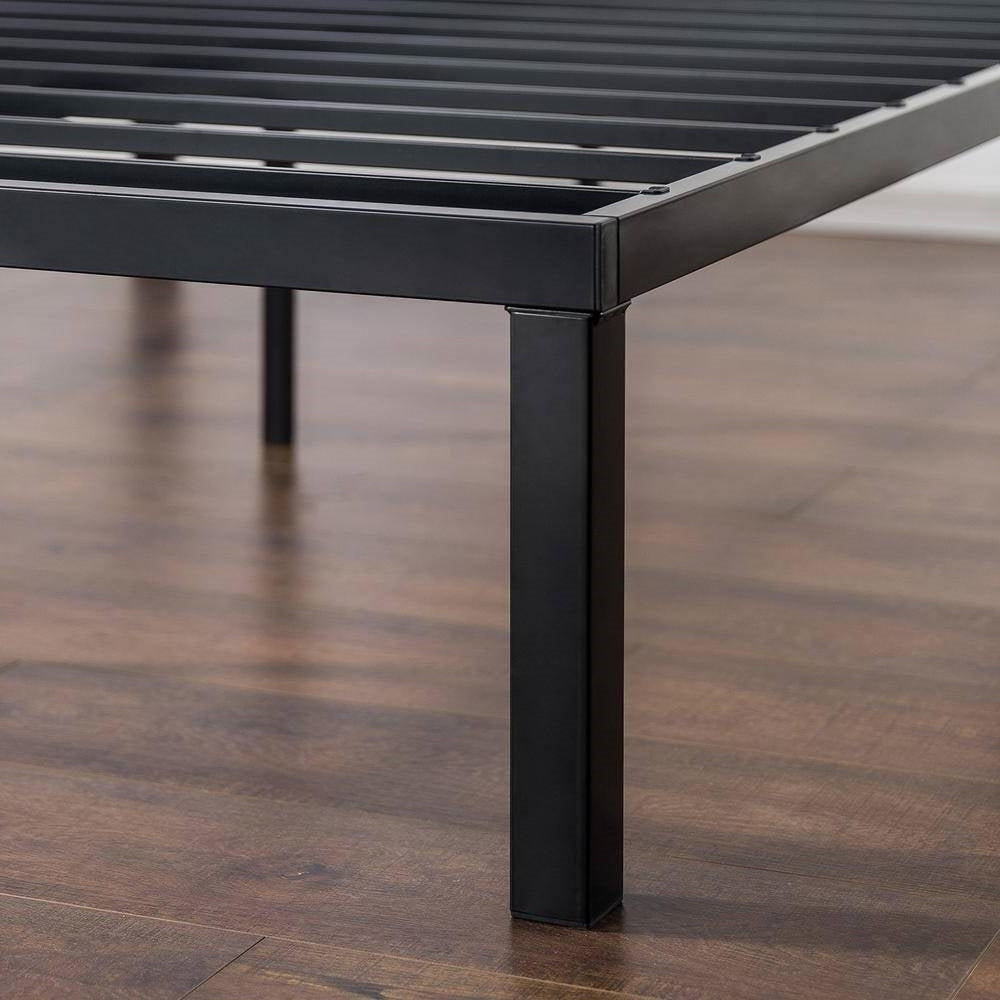 Base de cama de plataforma de metal de acero resistente de 16 pulgadas moderna tamaño individual