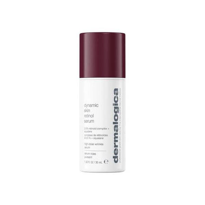 Dermalogica Dynamic Skin Retinol Serum white bottle with burgundy cap face serum on Tampa Home & Garden Store