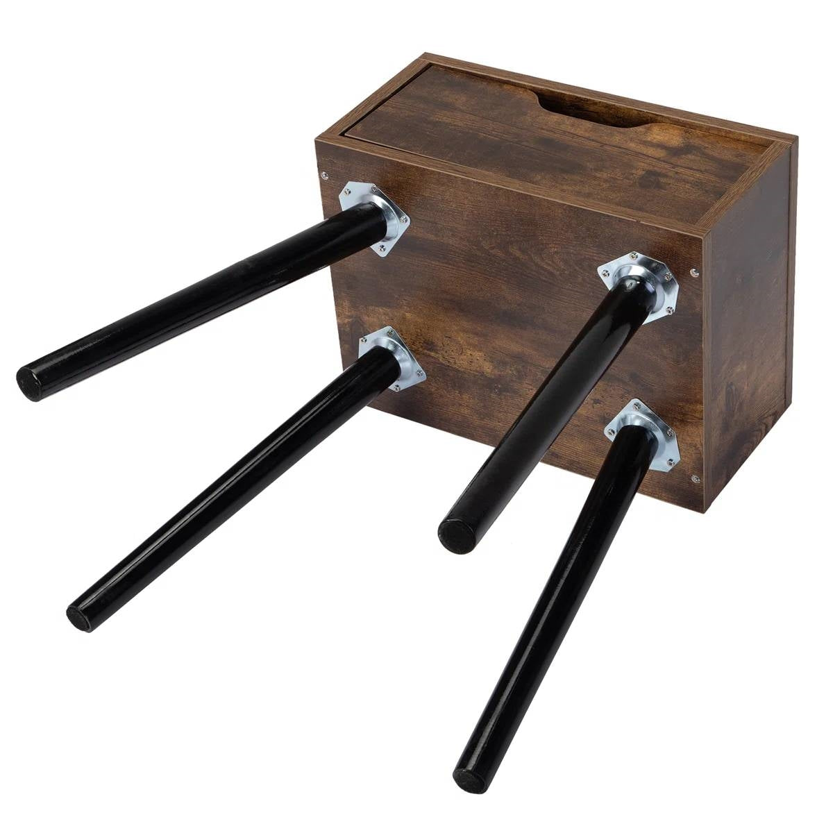 Juego de 2 - Mesa auxiliar de dormitorio de estilo moderno de mediados de siglo para casa de campo