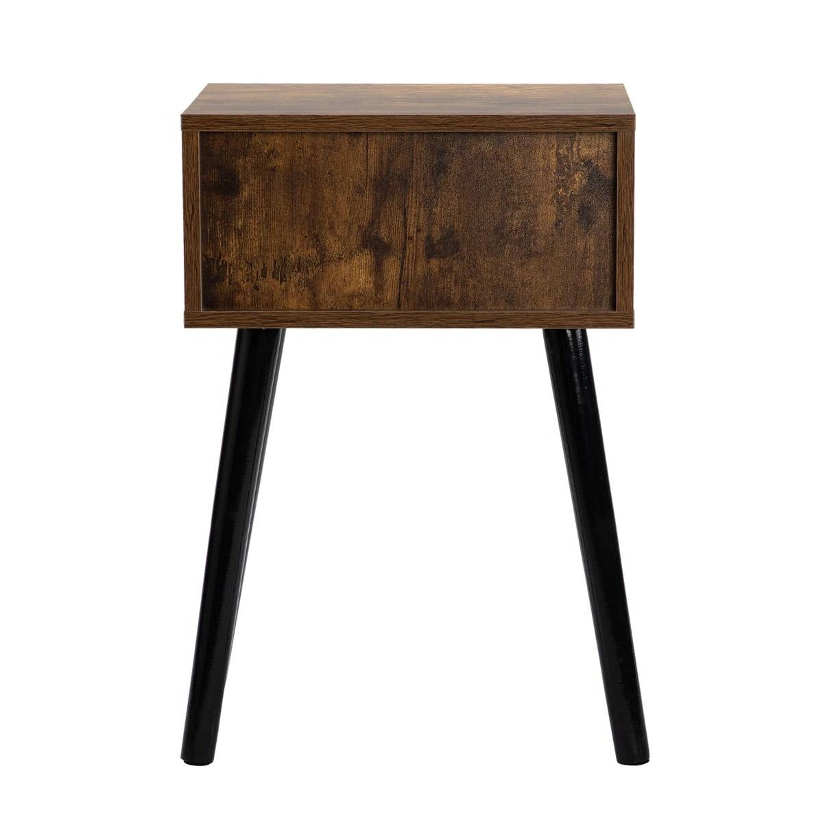 Juego de 2 - Mesa auxiliar de dormitorio de estilo moderno de mediados de siglo para casa de campo