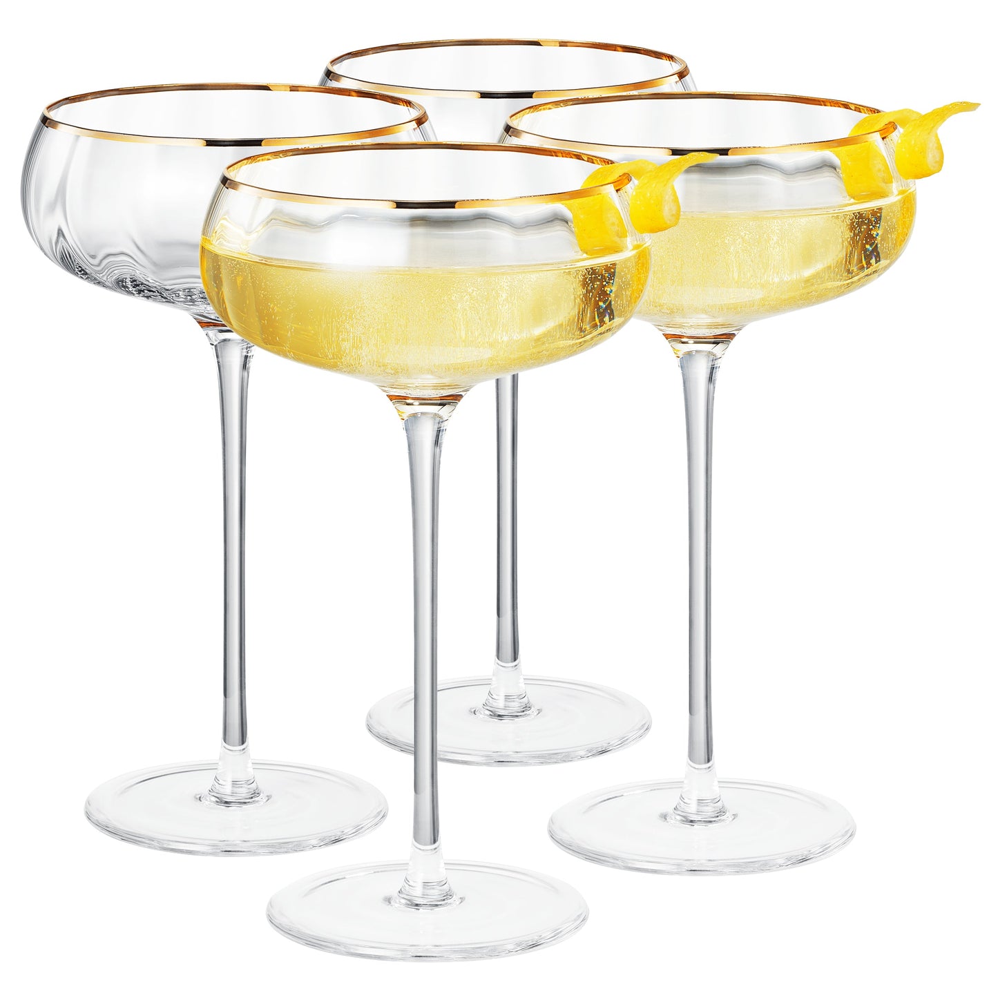 Aurelia Champagne Coupe Glassware Set of 4