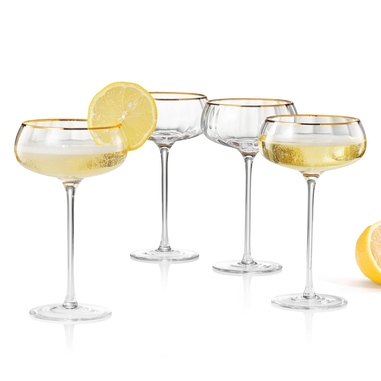 Aurelia Champagne Coupe Glassware Set of 4