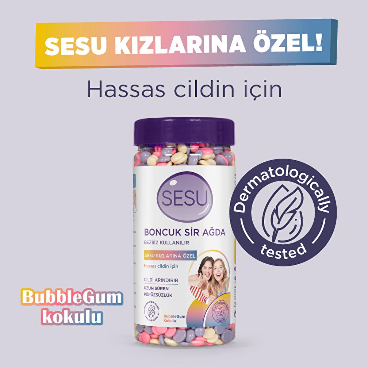Sesu Boncuk Sir Ağda hypoallergenic bubble gum scented wax purple-cap bottle by Beauty Care Bag on Tampa Home & Garden Store