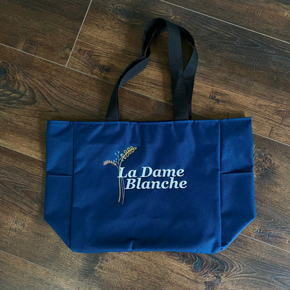 La Dame Blanche Embroidered Tote Bag - Outlander Inspiration - Tampa Home & Garden Store