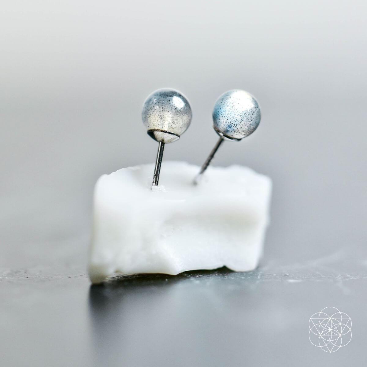 Labradorite Stabilization Earrings - Tampa Home & Garden Store