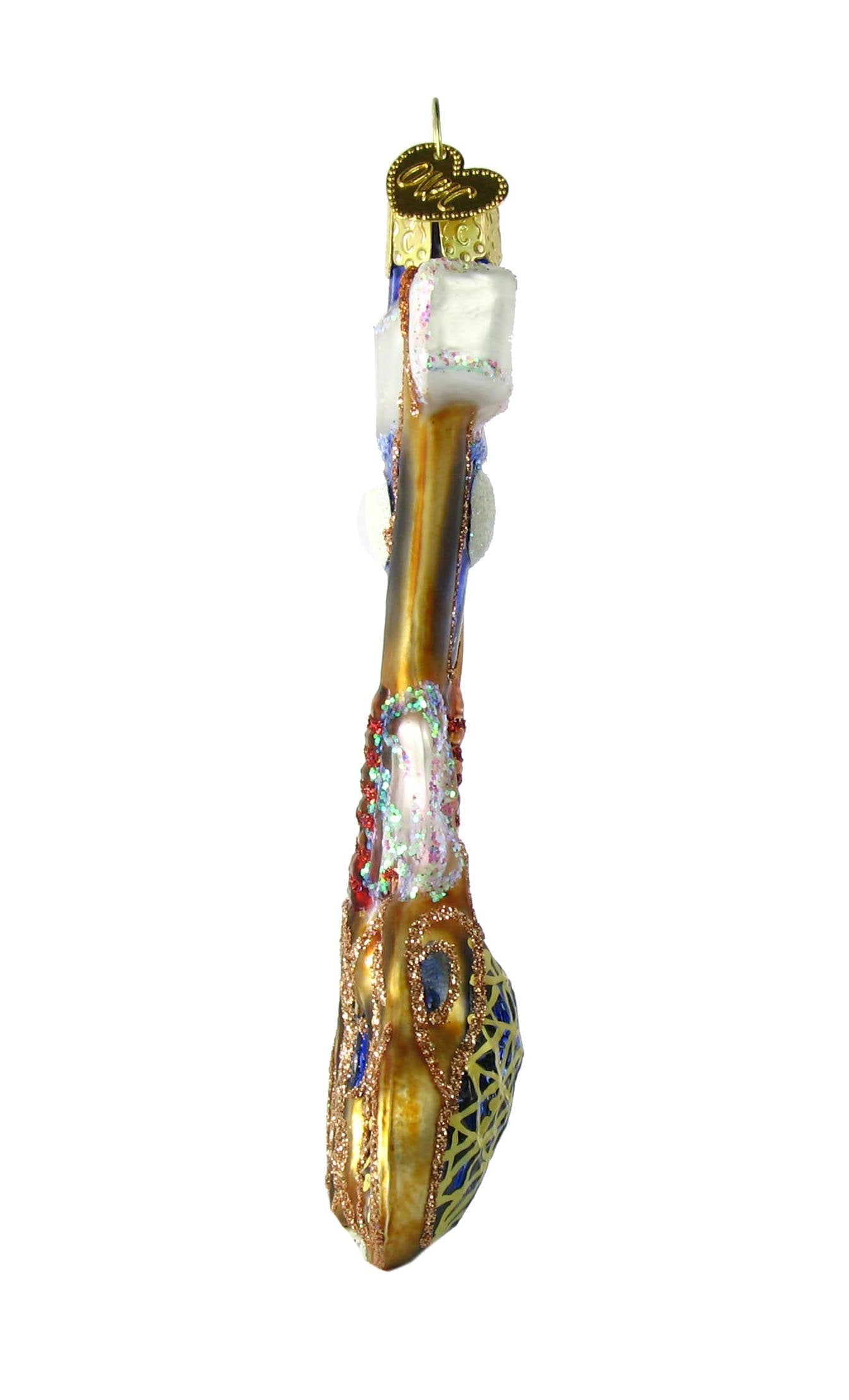 Lacrosse Set Glass Ornament - Tampa Home & Garden Store
