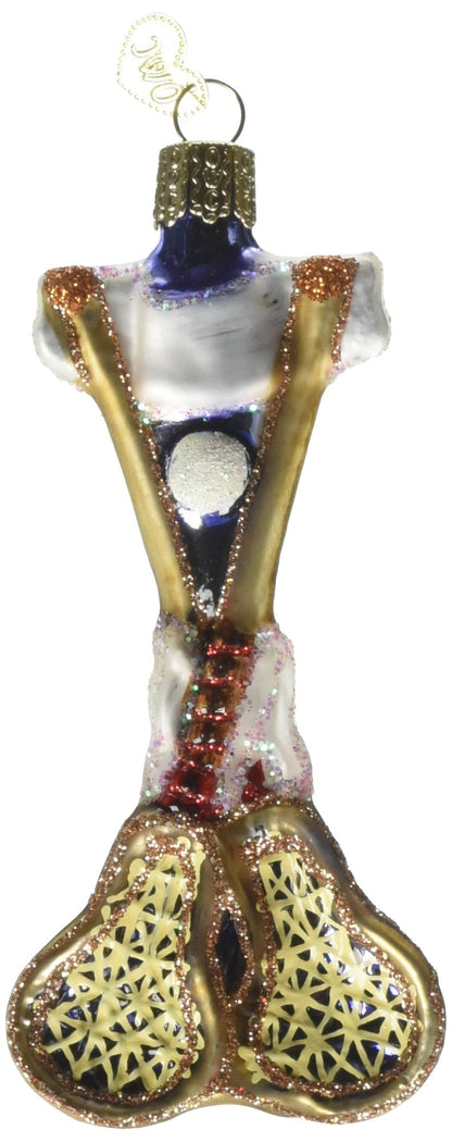 Lacrosse Set Glass Ornament - Tampa Home & Garden Store