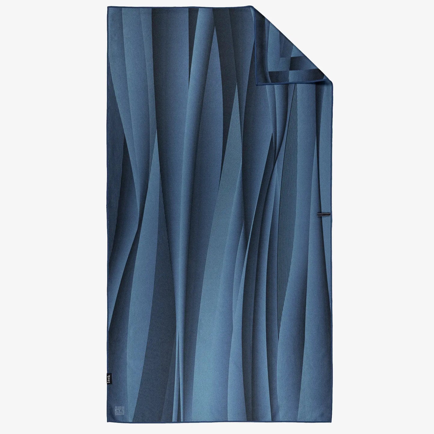 Oversized Beach Towel in Deep Blue Ocean Texture