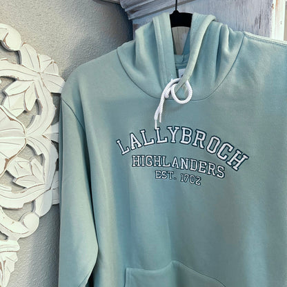 Lallybroch Highlanders Collegiate Embroidered Soft Fleece Unisex Sweatshirt Hoodie - Outlander Inspiration - Tampa Home & Garden Store