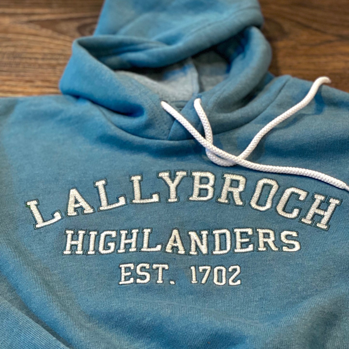 Lallybroch Highlanders Collegiate Embroidered Soft Fleece Unisex Sweatshirt Hoodie - Outlander Inspiration - Tampa Home & Garden Store