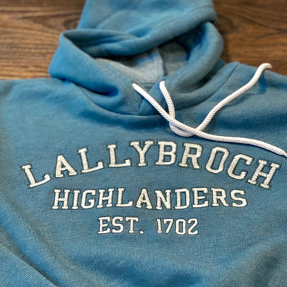 Lallybroch Highlanders Collegiate Embroidered Soft Fleece Unisex Sweatshirt Hoodie - Outlander Inspiration - Tampa Home & Garden Store