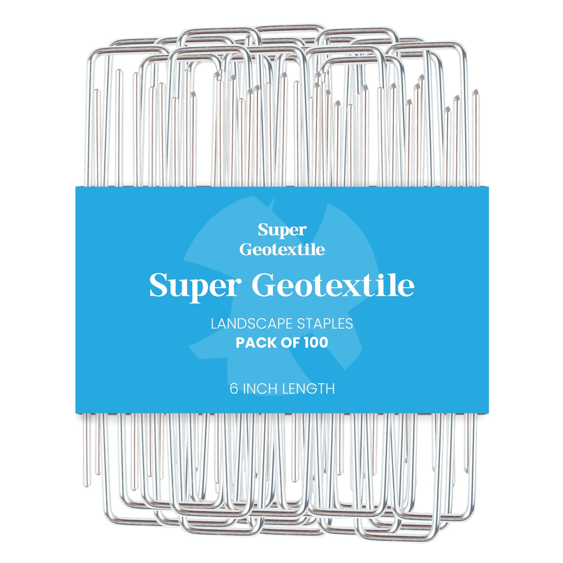 Landscape Staples - Heavy Duty 11 Gauge Galvanized U-Shaped Sod Pins for Weed Barrier and Landscaping - Tampa Home & Garden Store