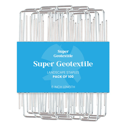 Landscape Staples - Heavy Duty 11 Gauge Galvanized U-Shaped Sod Pins for Weed Barrier and Landscaping - Tampa Home & Garden Store