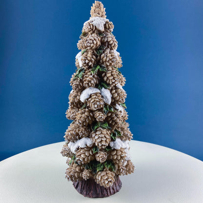 Large 14.5" Tall Pine Cone Tree. Christmas Village Accessory. Holiday Decor. Rustic Home Wood Cabin Display. Kids Room. Gift for Him Her. - Tampa Home & Garden Store