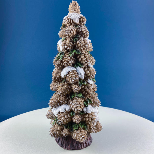 Large 14.5" Tall Pine Cone Tree. Christmas Village Accessory. Holiday Decor. Rustic Home Wood Cabin Display. Kids Room. Gift for Him Her. - Tampa Home & Garden Store