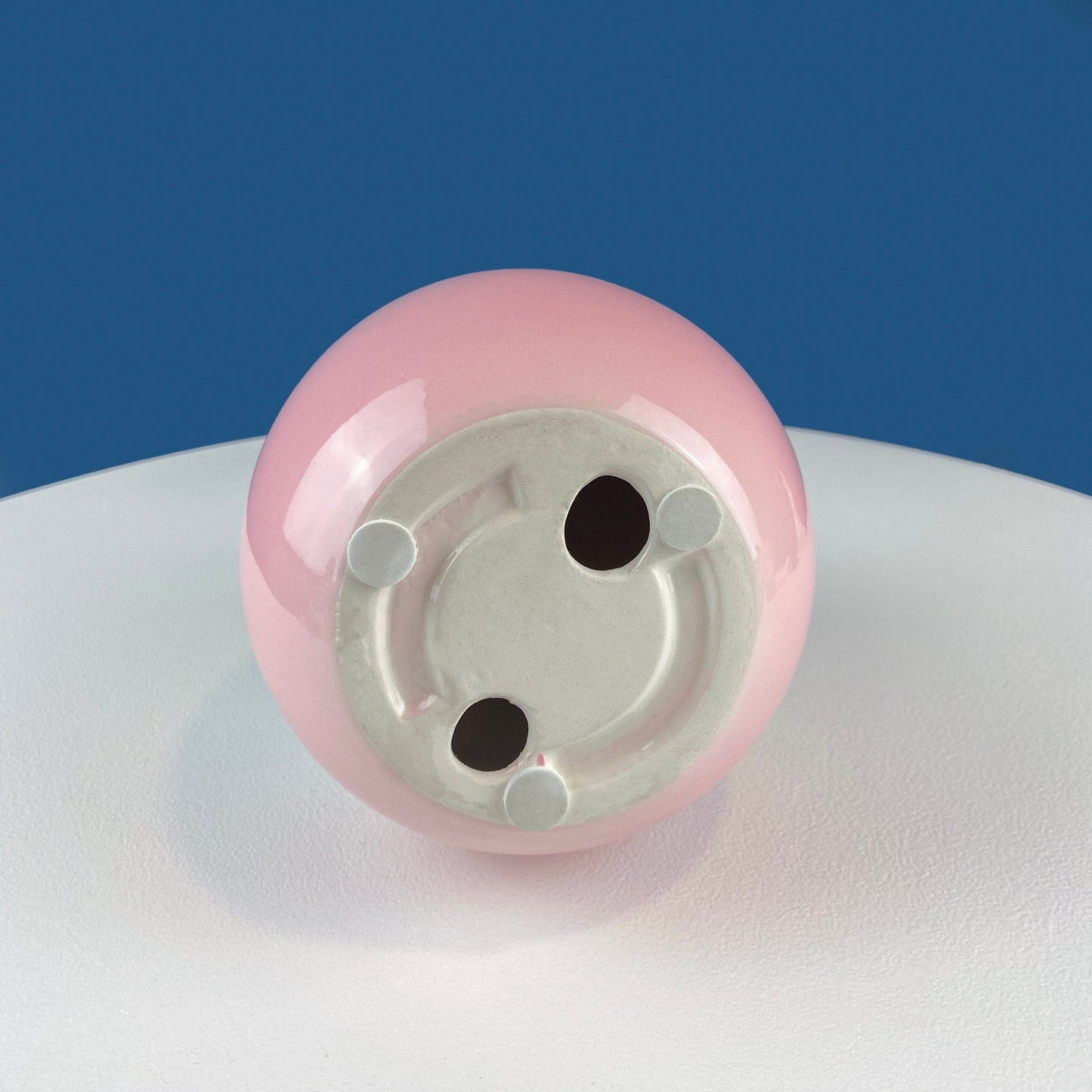 Large Ceramic Pink and White Egg. 6" Tall Ombre Egg. Easter Celebration. Dining Room Table Decor. Cafe, Store, Bakery. Modern Farmhouse - Tampa Home & Garden Store