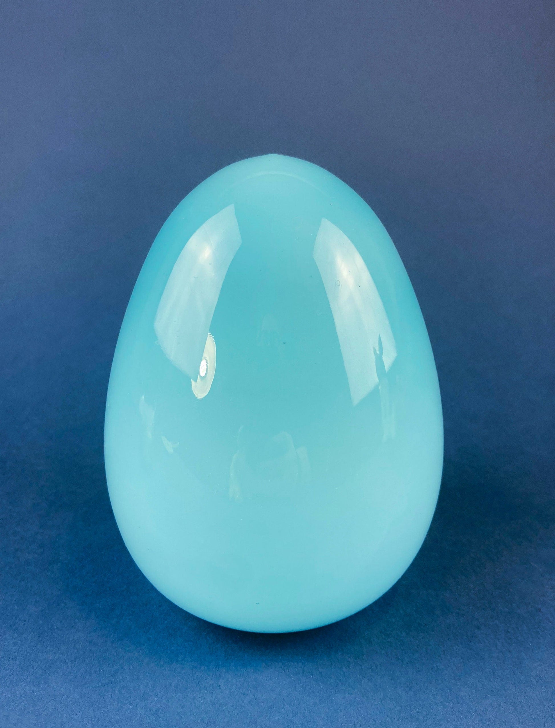 Large Ceramic Pink and White Egg. 6" Tall Ombre Egg. Easter Celebration. Dining Room Table Decor. Cafe, Store, Bakery. Modern Farmhouse - Tampa Home & Garden Store