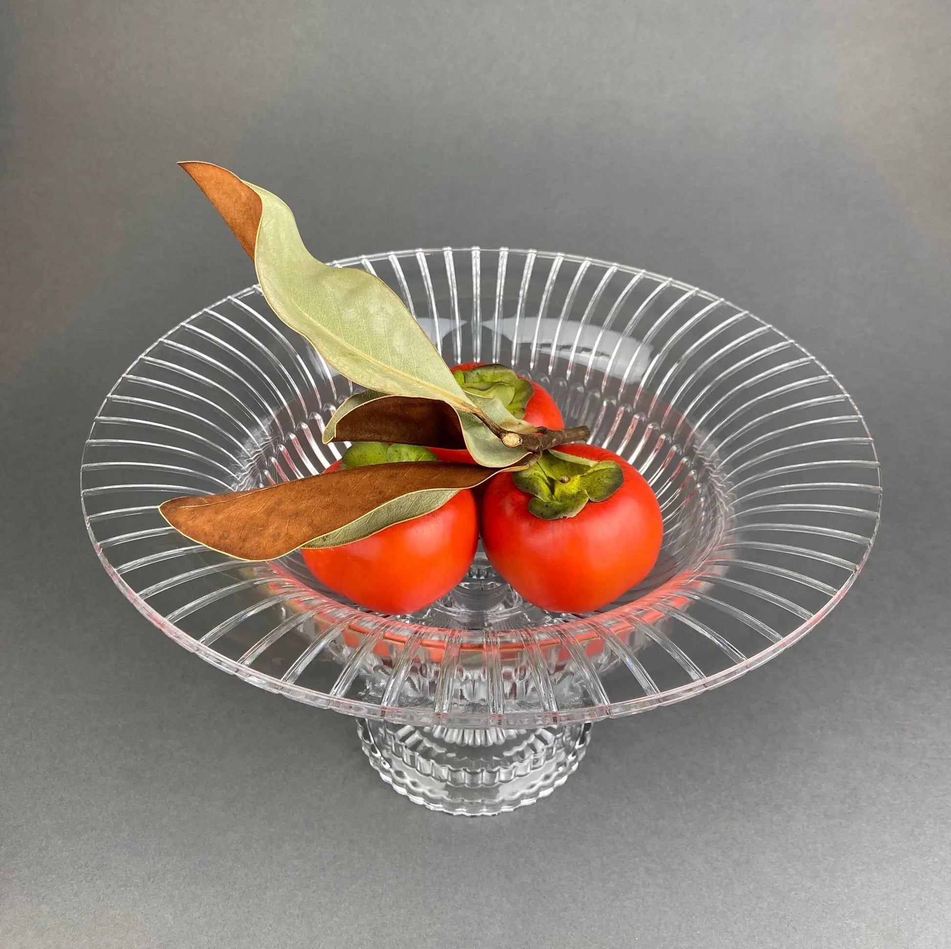 Large Crystal Footed Bowl. Clear Cut Crystal Centerpiece Serving Dish. Most Likely Waterford. Fine Dining. Elegant Fruit Bowl. - Tampa Home & Garden Store