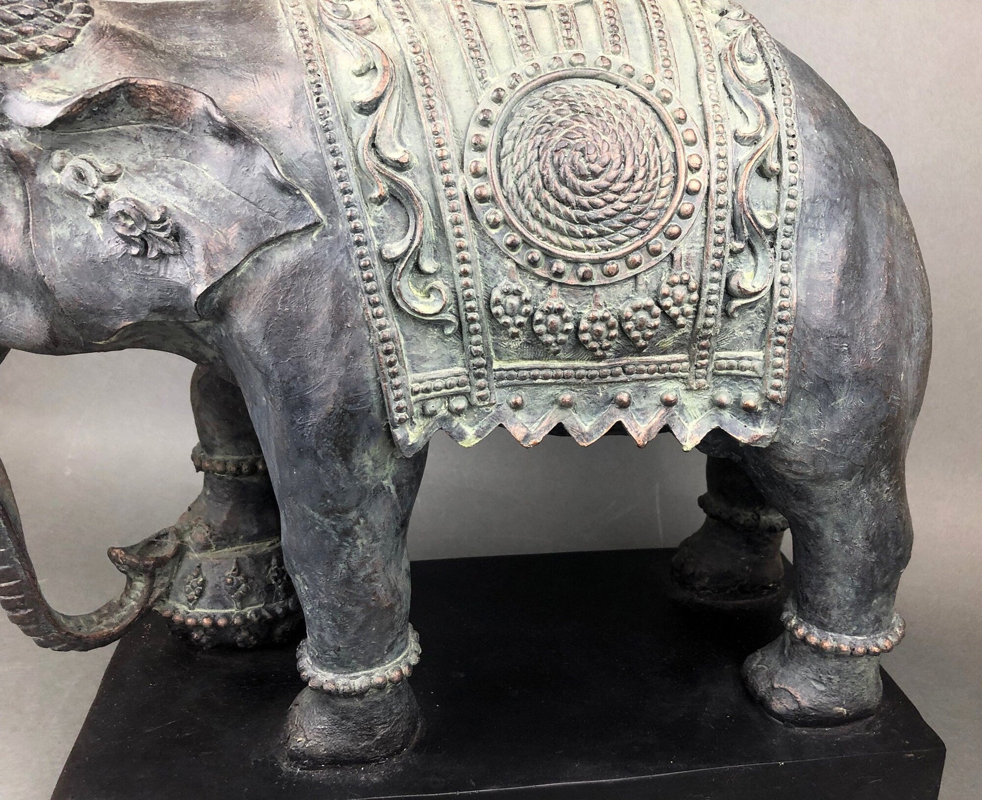 Large Elephant Statue, Elephant Sculpture Made of Resin. Elephant for Elegant Home Decor. Indian Art Elephant. - Tampa Home & Garden Store