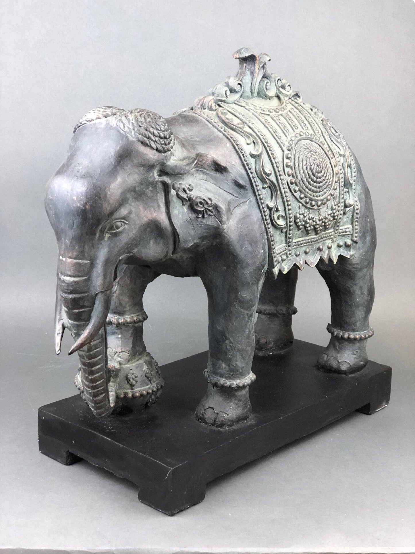 Large Elephant Statue, Elephant Sculpture Made of Resin. Elephant for Elegant Home Decor. Indian Art Elephant. - Tampa Home & Garden Store