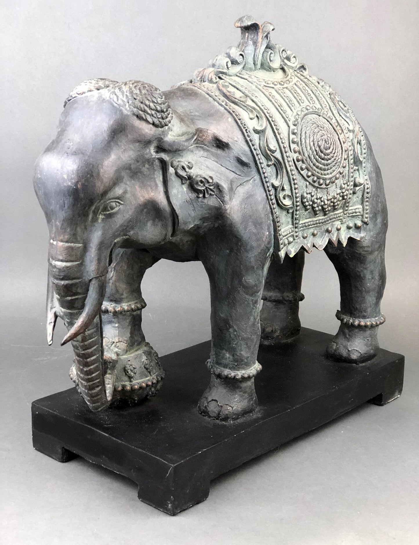Large Elephant Statue, Elephant Sculpture Made of Resin. Elephant for Elegant Home Decor. Indian Art Elephant. - Tampa Home & Garden Store