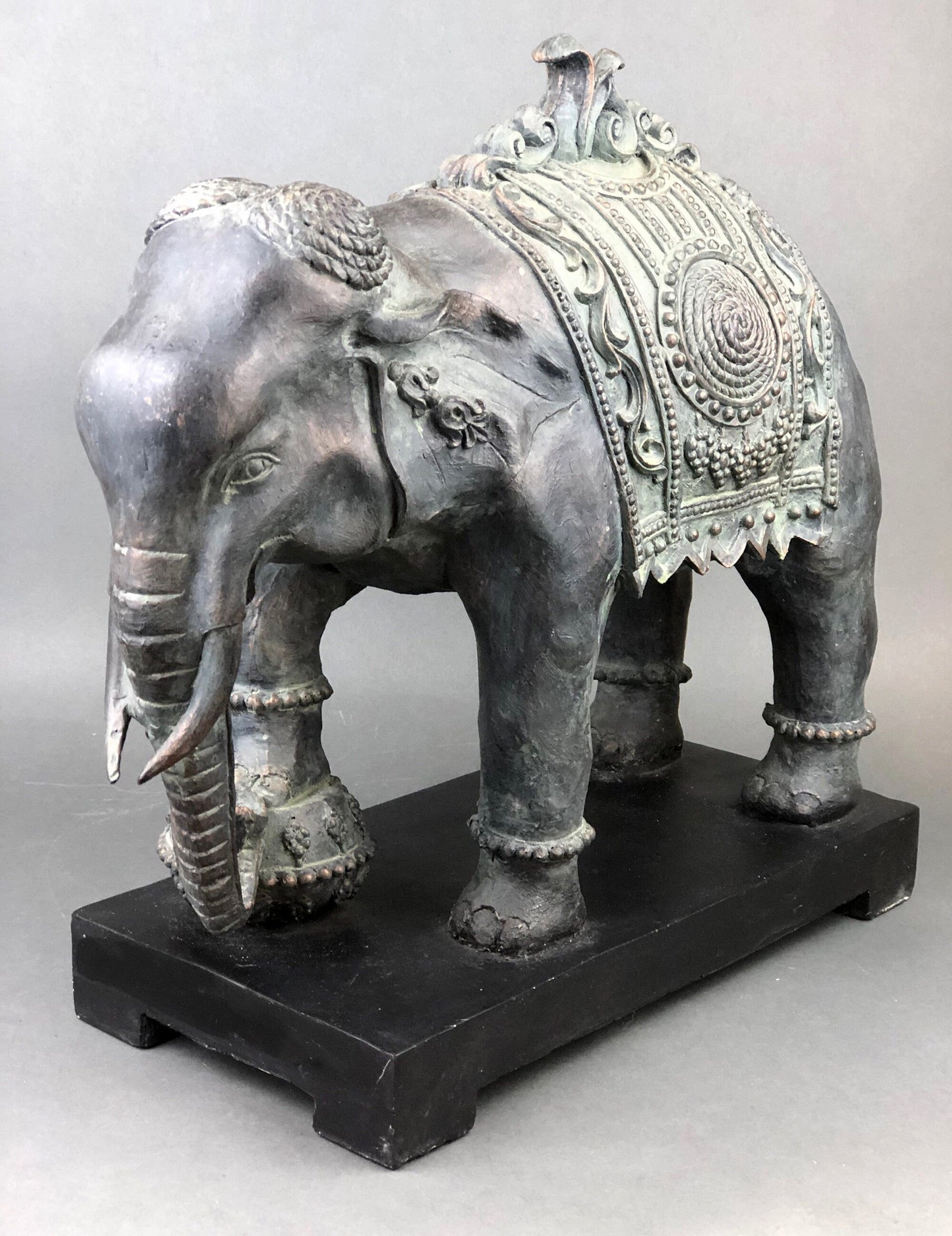 Large Elephant Statue, Elephant Sculpture Made of Resin. Elephant for Elegant Home Decor. Indian Art Elephant. - Tampa Home & Garden Store