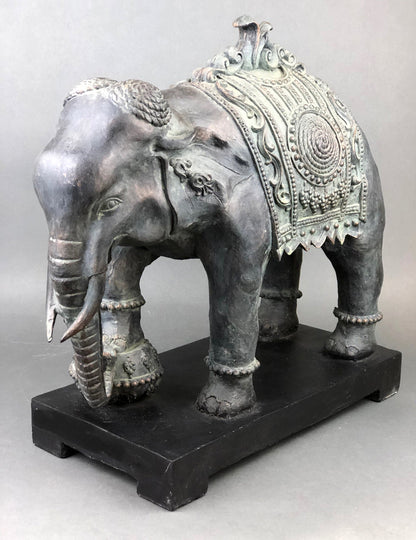 Large Elephant Statue, Elephant Sculpture Made of Resin. Elephant for Elegant Home Decor. Indian Art Elephant. - Tampa Home & Garden Store