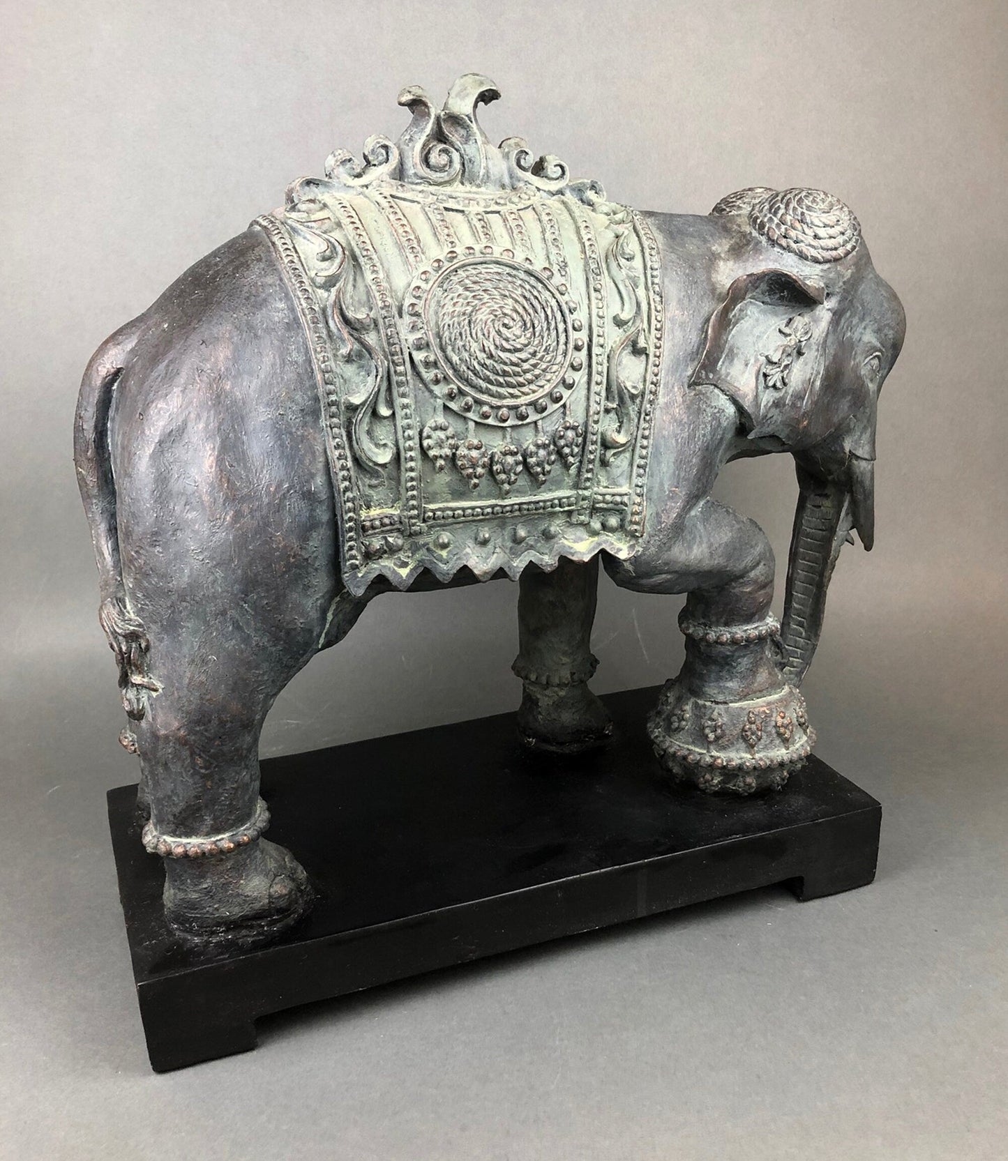 Large Elephant Statue, Elephant Sculpture Made of Resin. Elephant for Elegant Home Decor. Indian Art Elephant. - Tampa Home & Garden Store