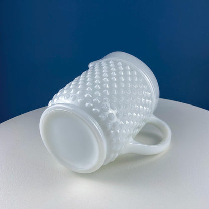 Large Milk Glass Pitcher with Hobnail Pattern and 3 Matching Tall Glasses. Juice Punch Milk Water Jug. Dining Room Decor. Lemonade Stand. - Tampa Home & Garden Store