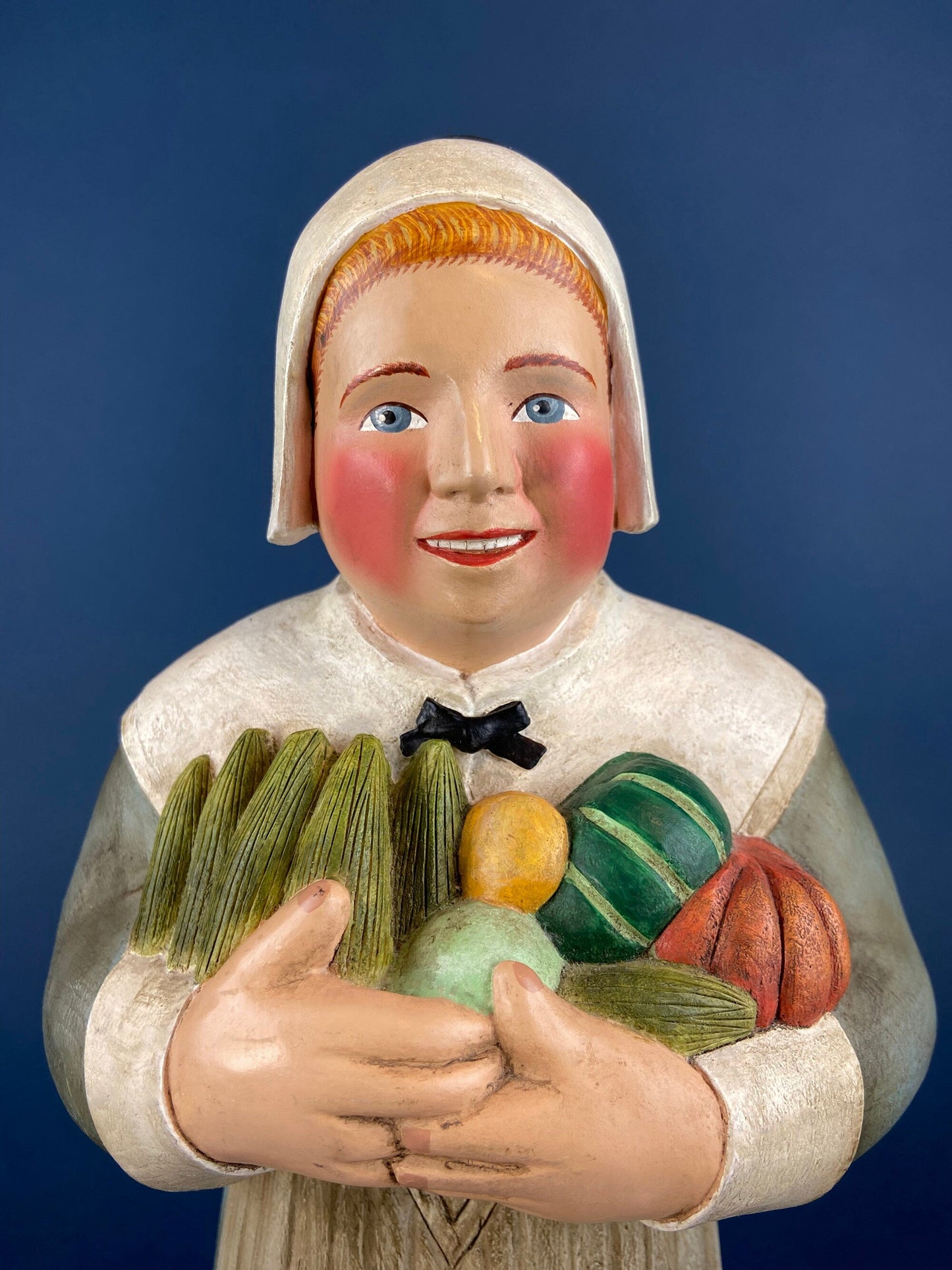 Large Pilgrim Woman Figurine. Our Town Collection by Leo Smith for Dept 56. Hand-Painted Statuette Signed by Artist. Gift for Him or Her. - Tampa Home & Garden Store