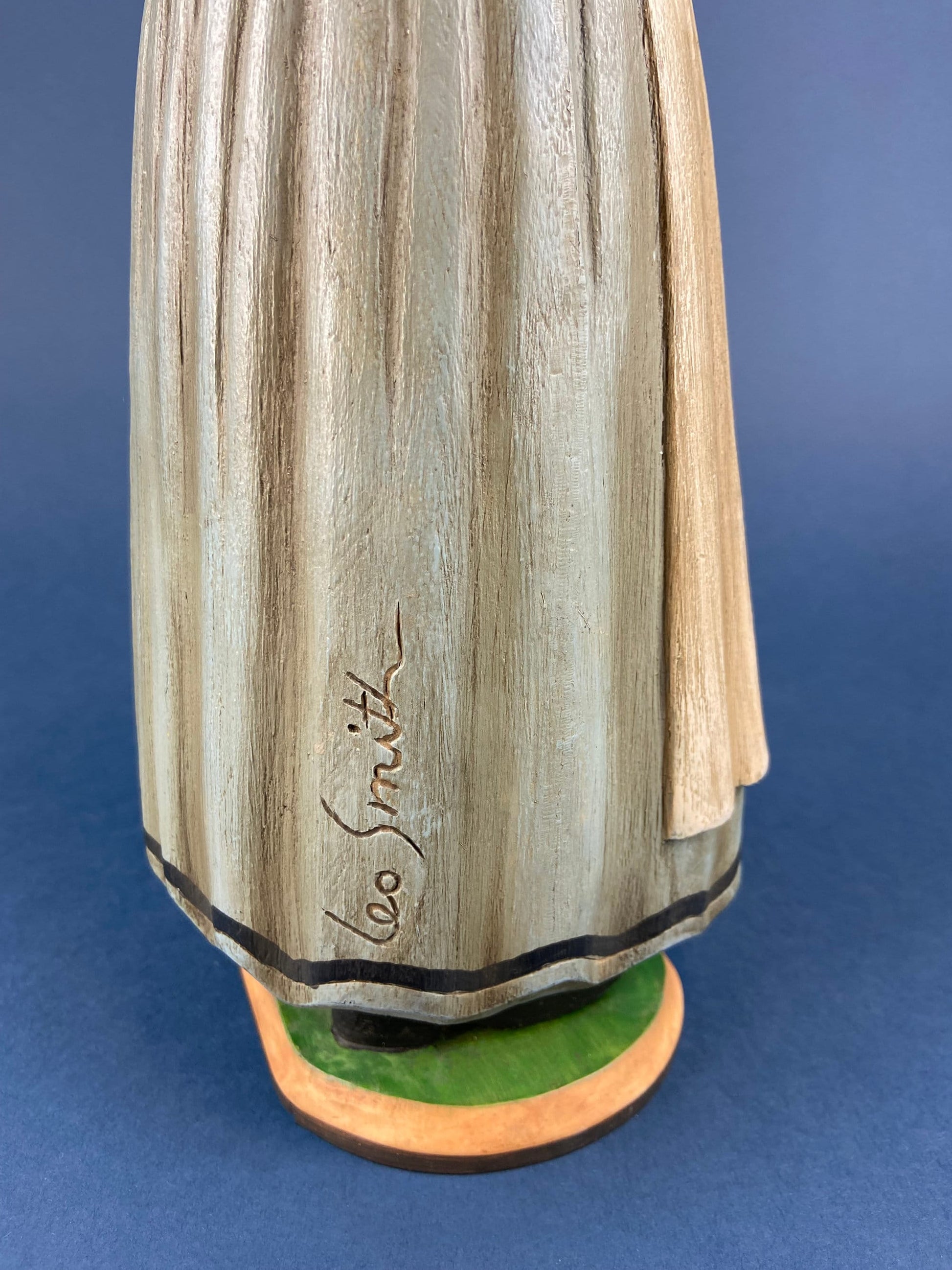 Large Pilgrim Woman Figurine. Our Town Collection by Leo Smith for Dept 56. Hand-Painted Statuette Signed by Artist. Gift for Him or Her. - Tampa Home & Garden Store