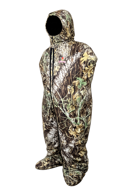 Heater Body Suit AP camouflage hooded hunting jacket by Killz Products with full-body camo on Tampa Home & Garden Store