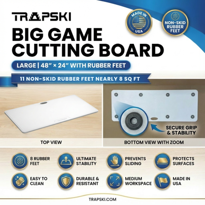 Heavy Duty Hunting Cutting Board and Juice Groove