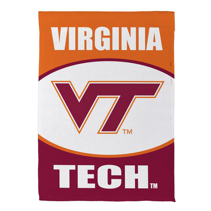 Virginia Tech suede flag by Evergreen Enterprises Wholesale Collective, orange team flag on Tampa Home & Garden Store