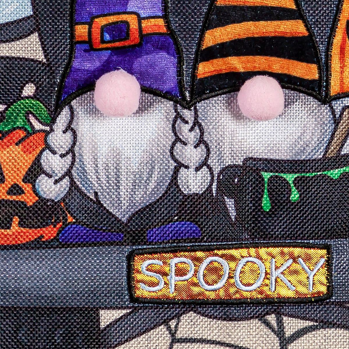 Spooky Truck Garden Burlap Flag purple orange accents Evergreen Enterprises on Tampa Home & Garden Store