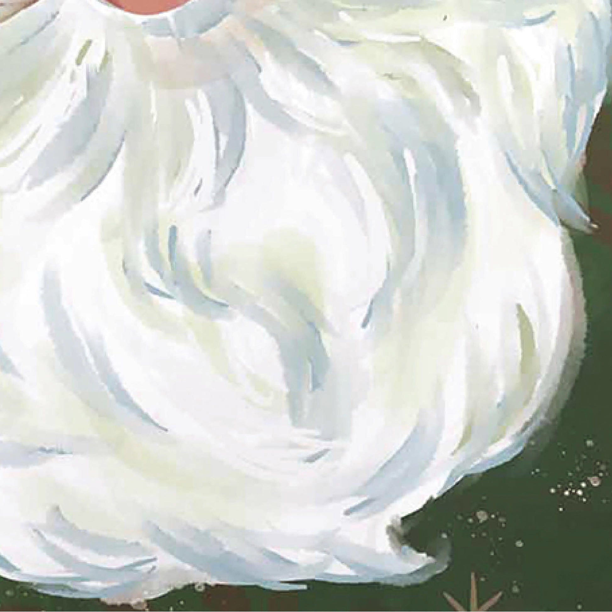 Merry Santa Applique Garden Flag white fabric applique by Evergreen Enterprises on Tampa Home & Garden Store