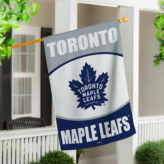 Toronto Maple Leafs Suede Flag, House - Tampa Home & Garden Store