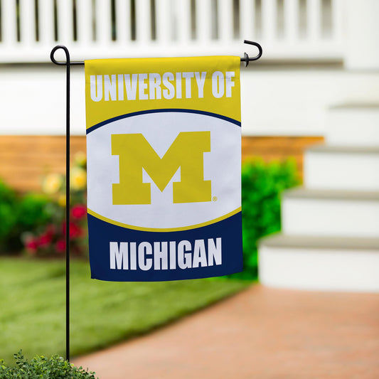 University Of Michigan Suede Garden Flag - Tampa Home & Garden Store