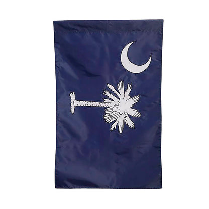 South Carolina House Applique Flag blue field with white crescent and palmetto on Tampa Home & Garden Store