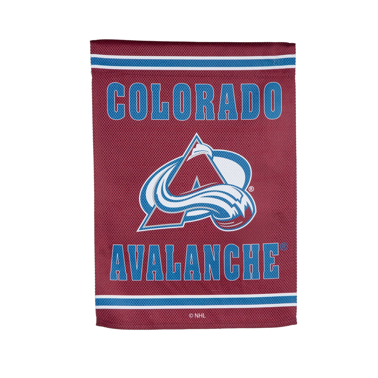 Embossed Suede Flag, GDN Size, Colorado Avalanche