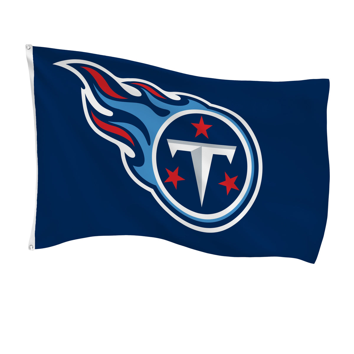Tennessee Titans flag 3x5, single-sided sublimated flag with 2 grommets on Tampa Home & Garden Store